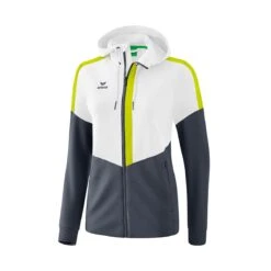 Erima Trainingsjacke Squad Weiss/grau/lime Damen