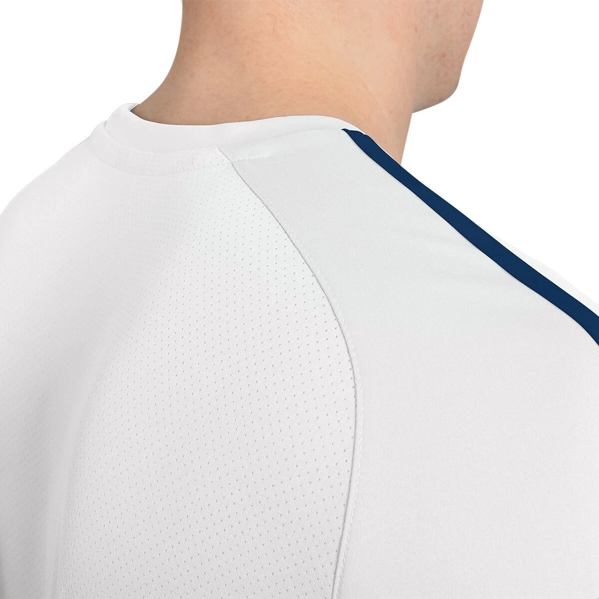 JAKO Sport-Tshirt Trikot Striker 2.0 KA (100% Polyester Keep Dry) Kurzarm Weiss/dunkelblau Jungen – Bild 5