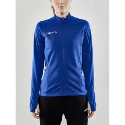 Craft Trainingsjacke Evolve Full Zip - Strapazierfähige Mid-Layer-Jacke Aus Stretchmaterial - Kobaltblau Damen