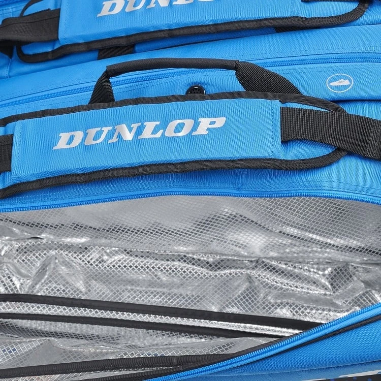 Dunlop Tennis-Racketbag Srixon FX Performance Thermo (Schlägertasche, 3 Hauptfächer) Blau/schwarz 8er – Bild 2