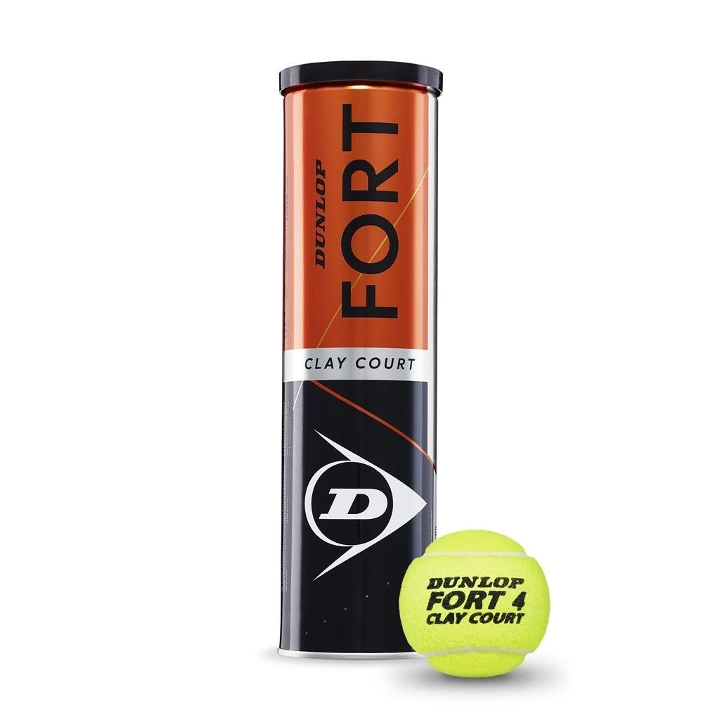 Dunlop Tennisbälle Fort Clay Court (Sandplatz) Dose 2x4er Bi-Pack – Bild 3