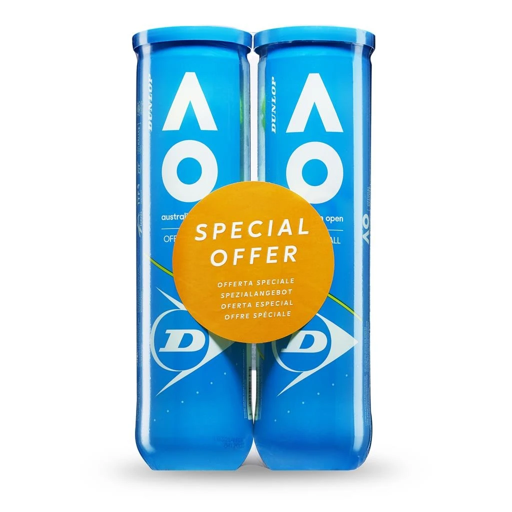 Dunlop Tennisbälle Australian Open Dose 2x4er Bi-Pack – Bild 2