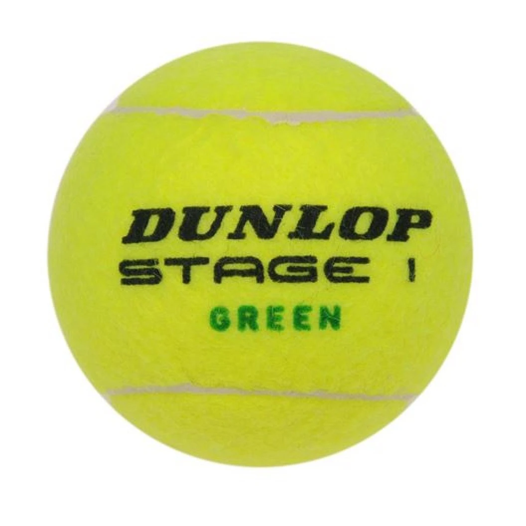 Dunlop Methodikbälle Stage 1 (grüner Punkt) Gelb 60er Im Eimer – Bild 2