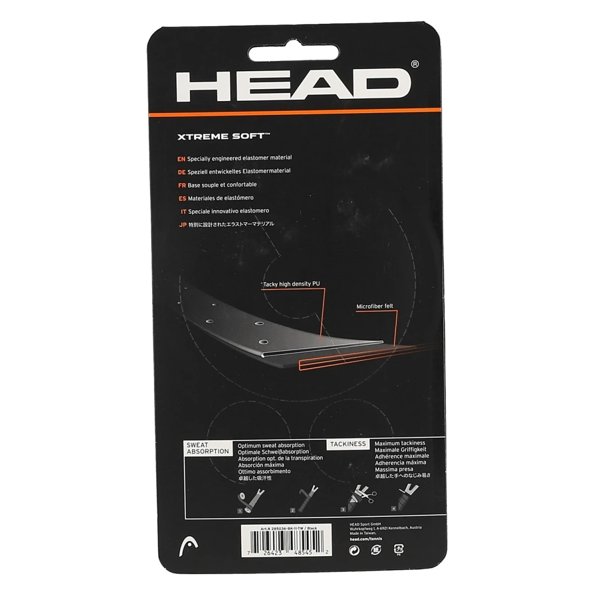 Head Overgrip Xtreme Soft 0.5mm Schwarz 12er – Bild 2