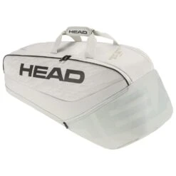 Head Tennis-Racketbag Pro X Racquet Bag M (Schlägertasche, 2 Hauptfächer) 2023 Corduroy Weiss 6er