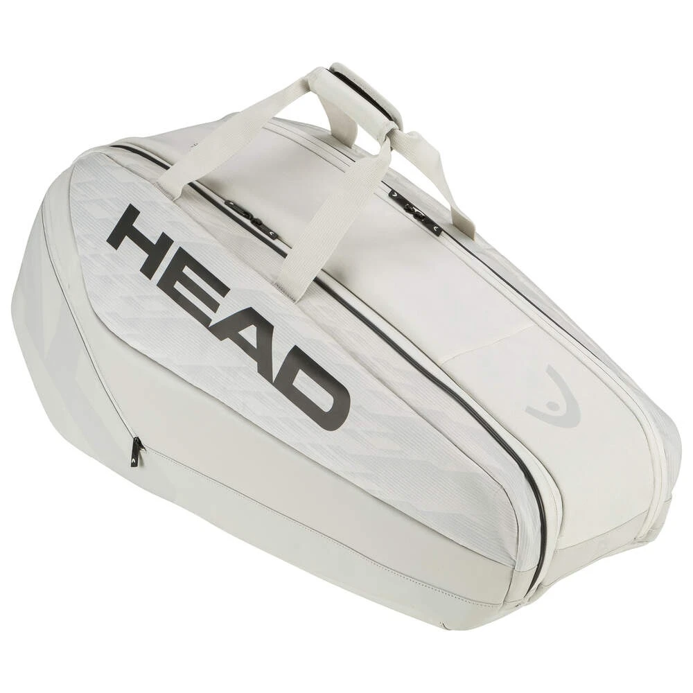 Head Tennis-Racketbag Pro X Racquet Bag M (Schlägertasche, 2 Hauptfächer) 2023 Corduroy Weiss 6er – Bild 4