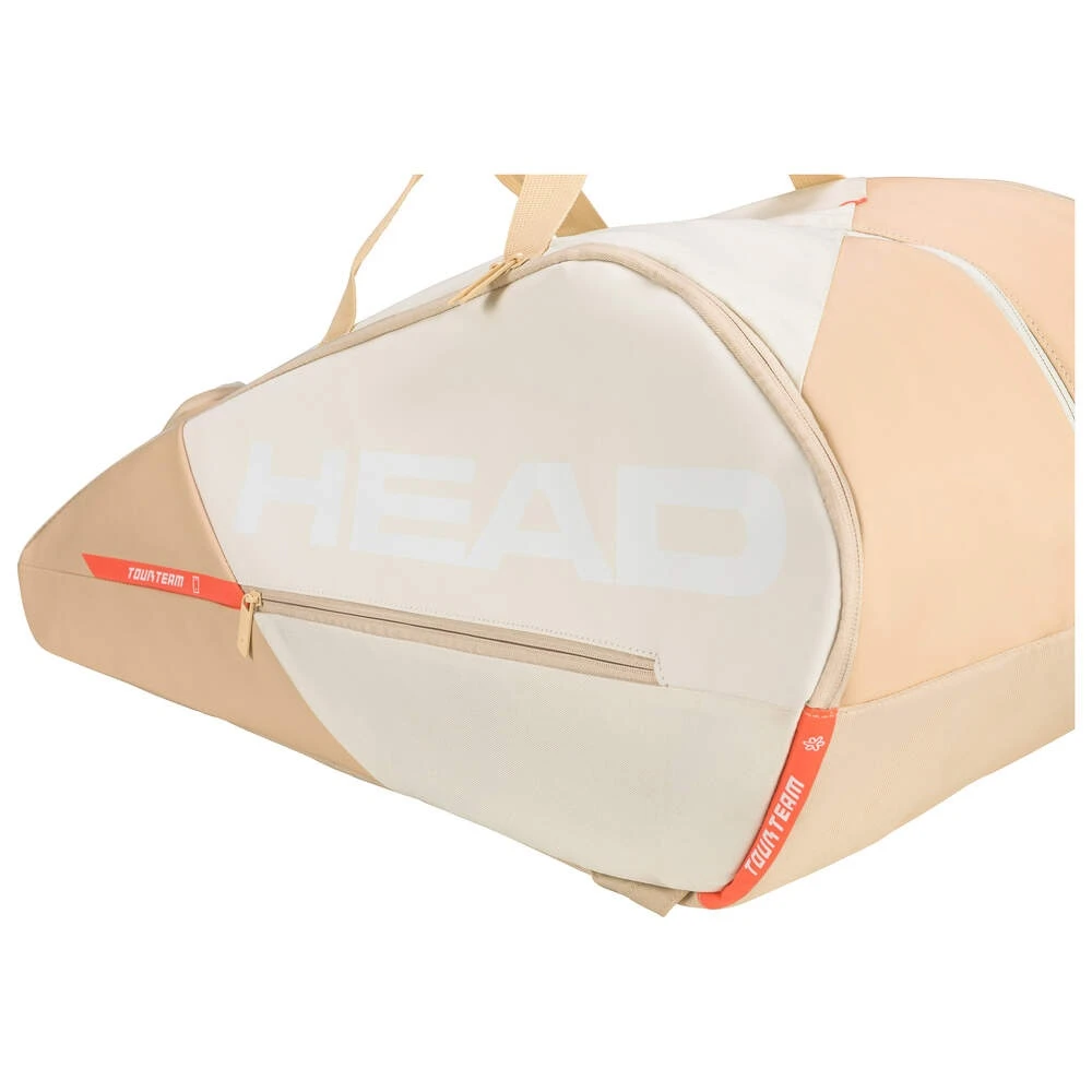 Head Tennis-Racketbag Tour Racquet Bag XL (Schlägertasche, 3 Hauptfächer) 2023 Weiss/champagne 12er – Bild 2