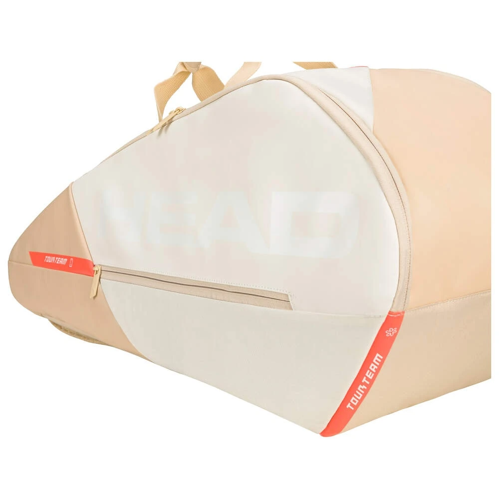 Head Tennis-Racketbag Tour Racquet Bag M (Schlägertasche, 2 Hauptfächer) 2023 Weiss/champagne 6er – Bild 4