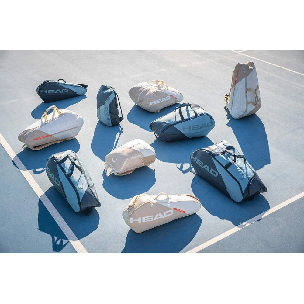 Head Tennis-Racketbag Tour Racquet Bag S (Schlägertasche, 1 Hauptfach) 2023 Weiss/champagne 3er – Bild 2