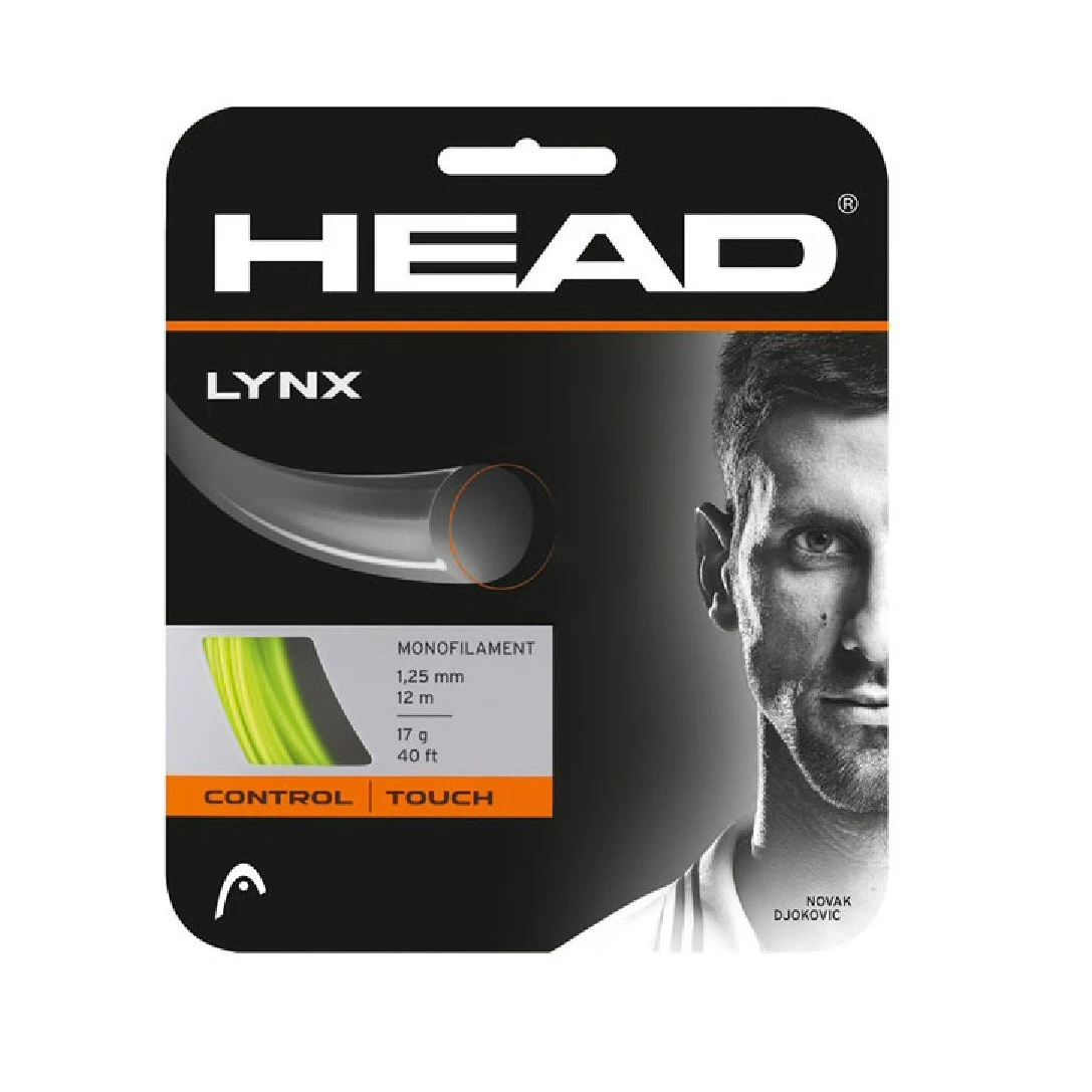 Head Tennisssaite Lynx (Haltbarkeit) Gelb 12m Set