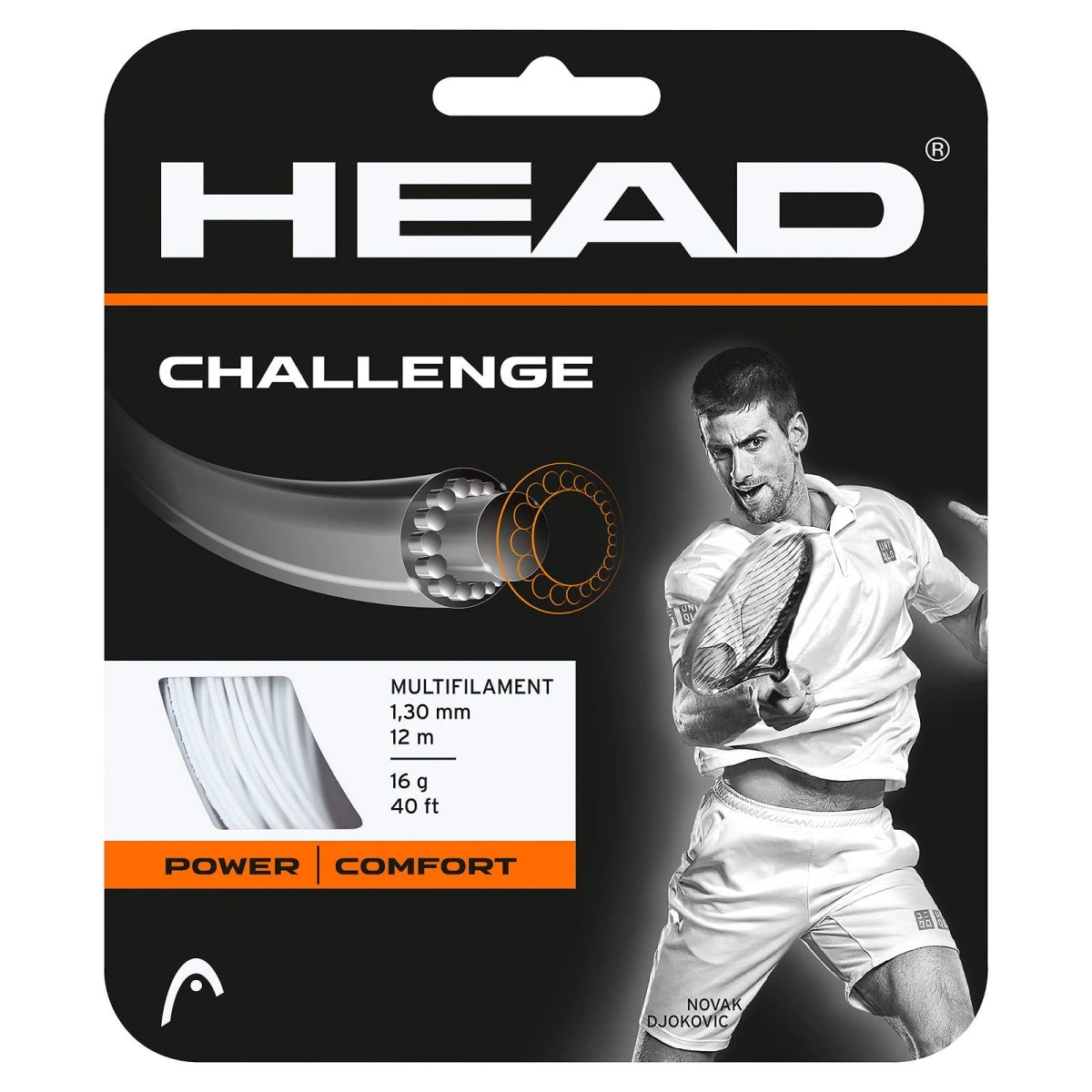 Head Tennissaite Challenge Weiss 12m Set