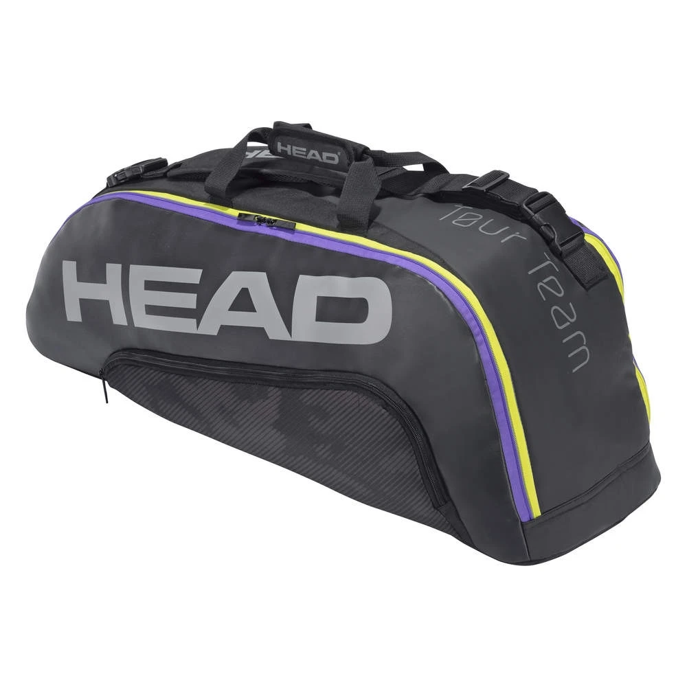 Head Tennis-Racketbag Tour Team (Schlägertasche, 2 Hauptfächer) Schwarz/lila 6R