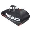 Head Tennis-Racketbag Tour Team (Schlägertasche, 2 Hauptfächer) Schwarz/orange 6R