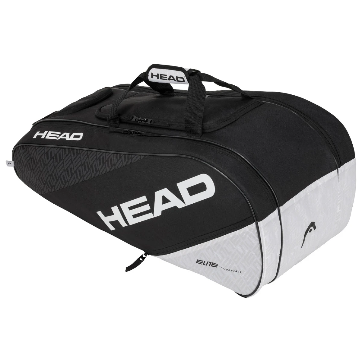 Head Tennis-Racketbag (Schlägertasche) Elite Allcourt Schwarz/weiss - 2 Hauptfächer