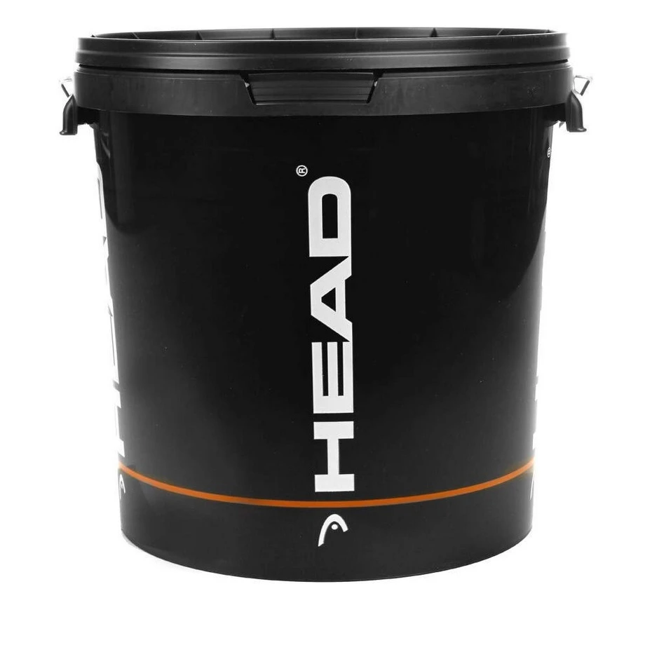 Head Balleimer Plastik (für Maximal 72 Tennisbälle) Leer Schwarz - 1 Eimer
