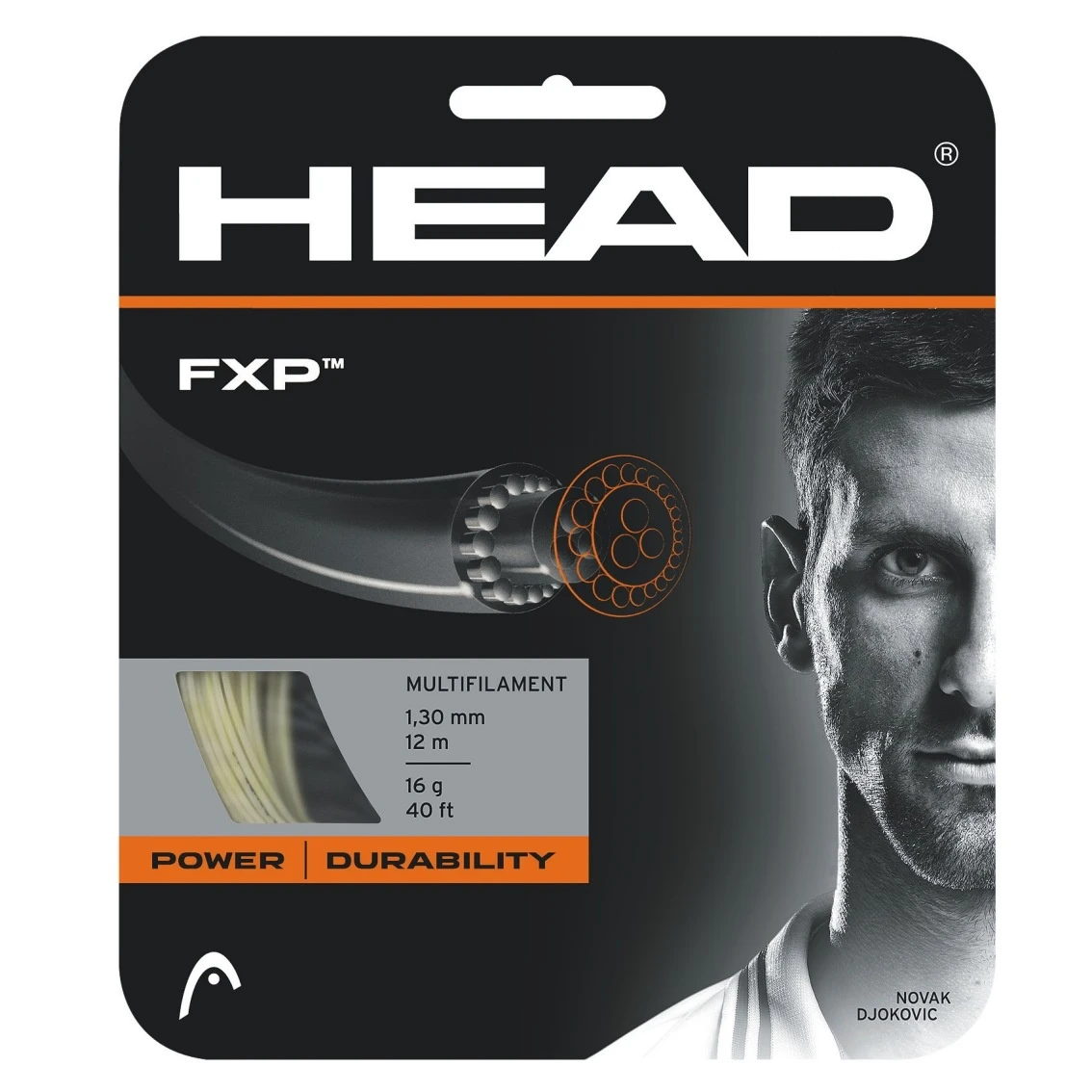 Besaitung Mit Tennissaite Head Tennissaite FXP (Kontrolle+Touch) Natur