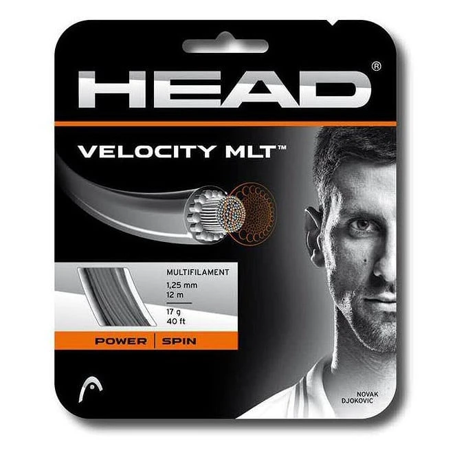 Besaitung Mit Tennissaite Head Velocity MLT (Armschonung+Touch) Schwarz