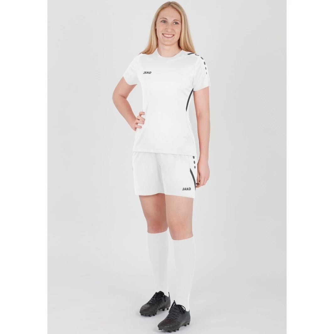 JAKO Sporthose Short Challenge (Polyester-Interlock, Ohne Innenslip) Kurz Weiss Damen – Bild 3