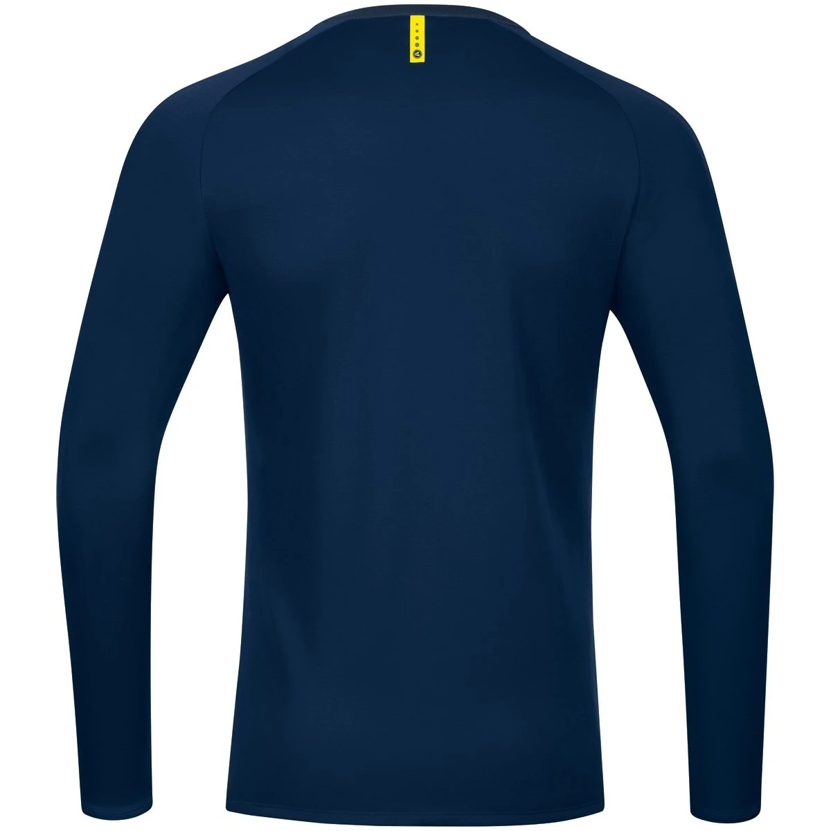 JAKO Sport-Langarmshirt Sweat Champ 2.0 (100% Polyester) Marineblau/gelb Herren – Bild 8