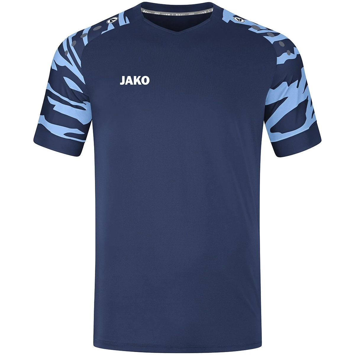 JAKO Sport-Tshirt Trikot Wild (Polyester-Stretch-Jersey) Navyblau/skyblau Herren