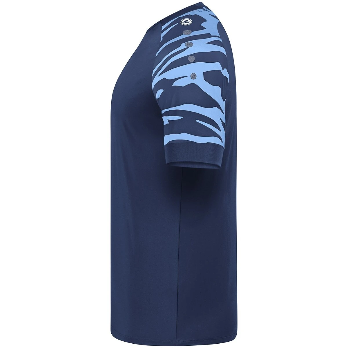 JAKO Sport-Tshirt Trikot Wild (Polyester-Stretch-Jersey) Navyblau/skyblau Herren – Bild 3