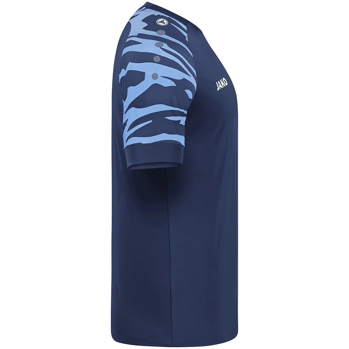 JAKO Sport-Tshirt Trikot Wild (Polyester-Stretch-Jersey) Navyblau/skyblau Herren – Bild 4