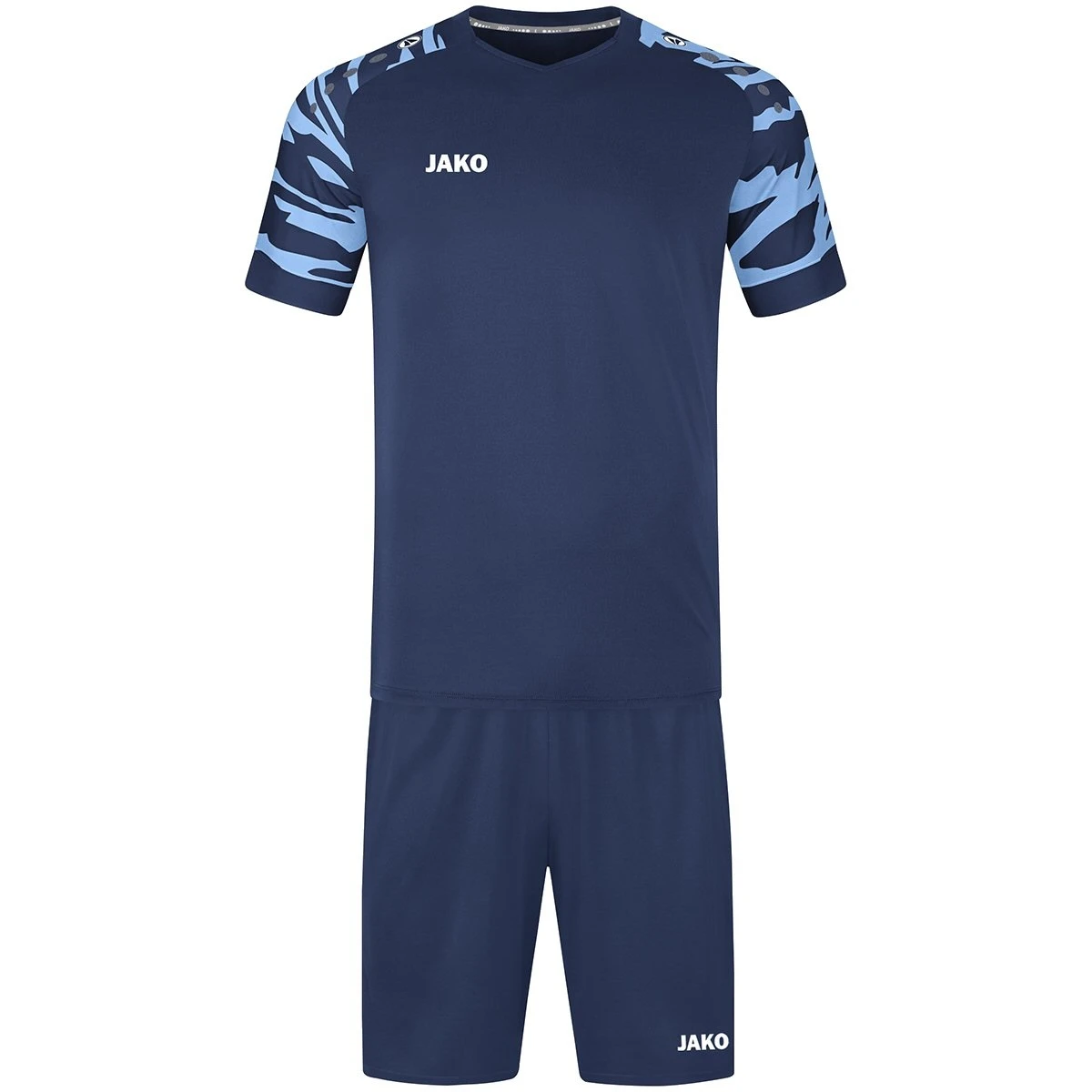 JAKO Sport-Tshirt Trikot Wild (Polyester-Stretch-Jersey) Navyblau/skyblau Herren – Bild 5