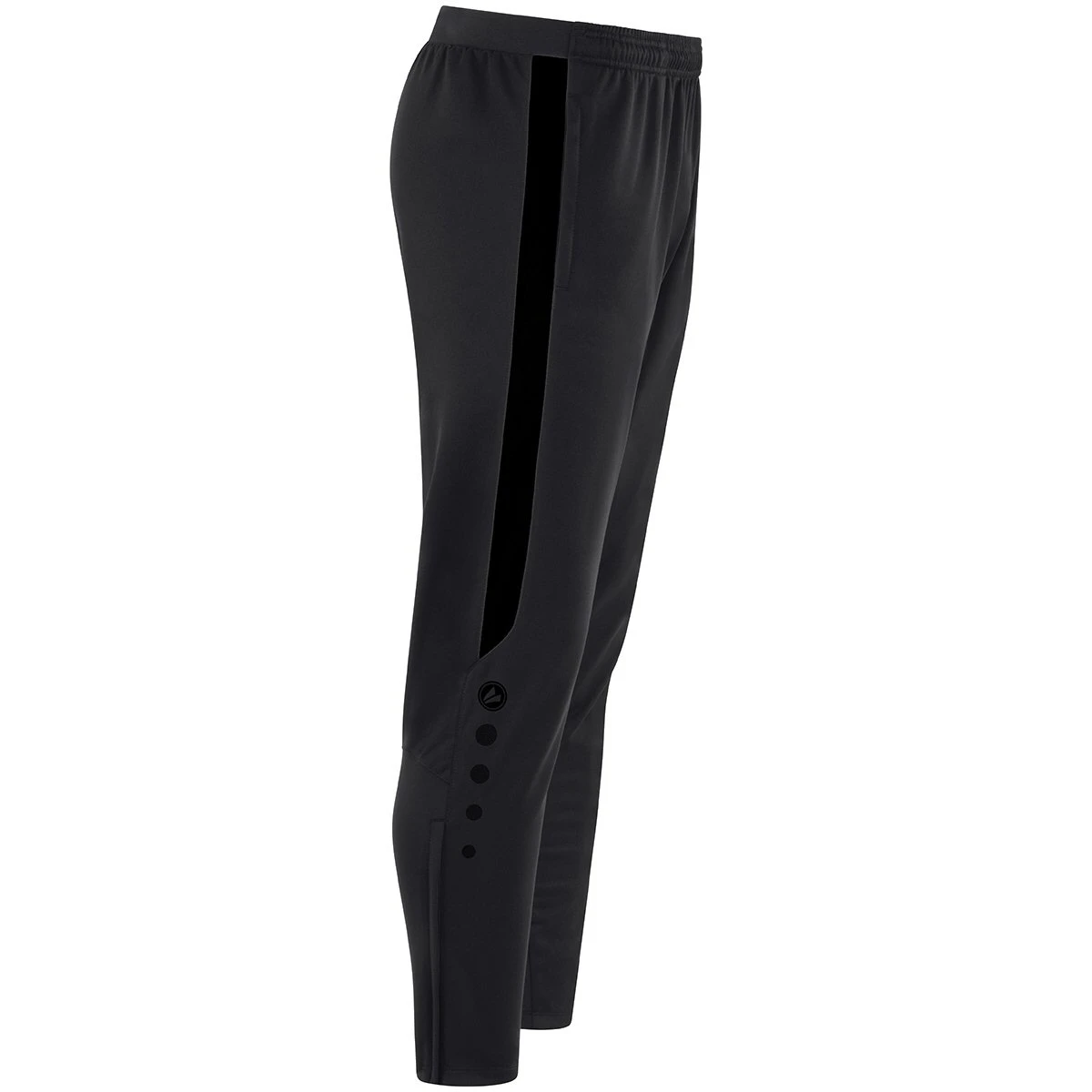 JAKO Trainingshose (Polyesterhose) Power (elastisch, Seitentaschen Mit Reißverschluss) Lang Schwarz Herren – Bild 4