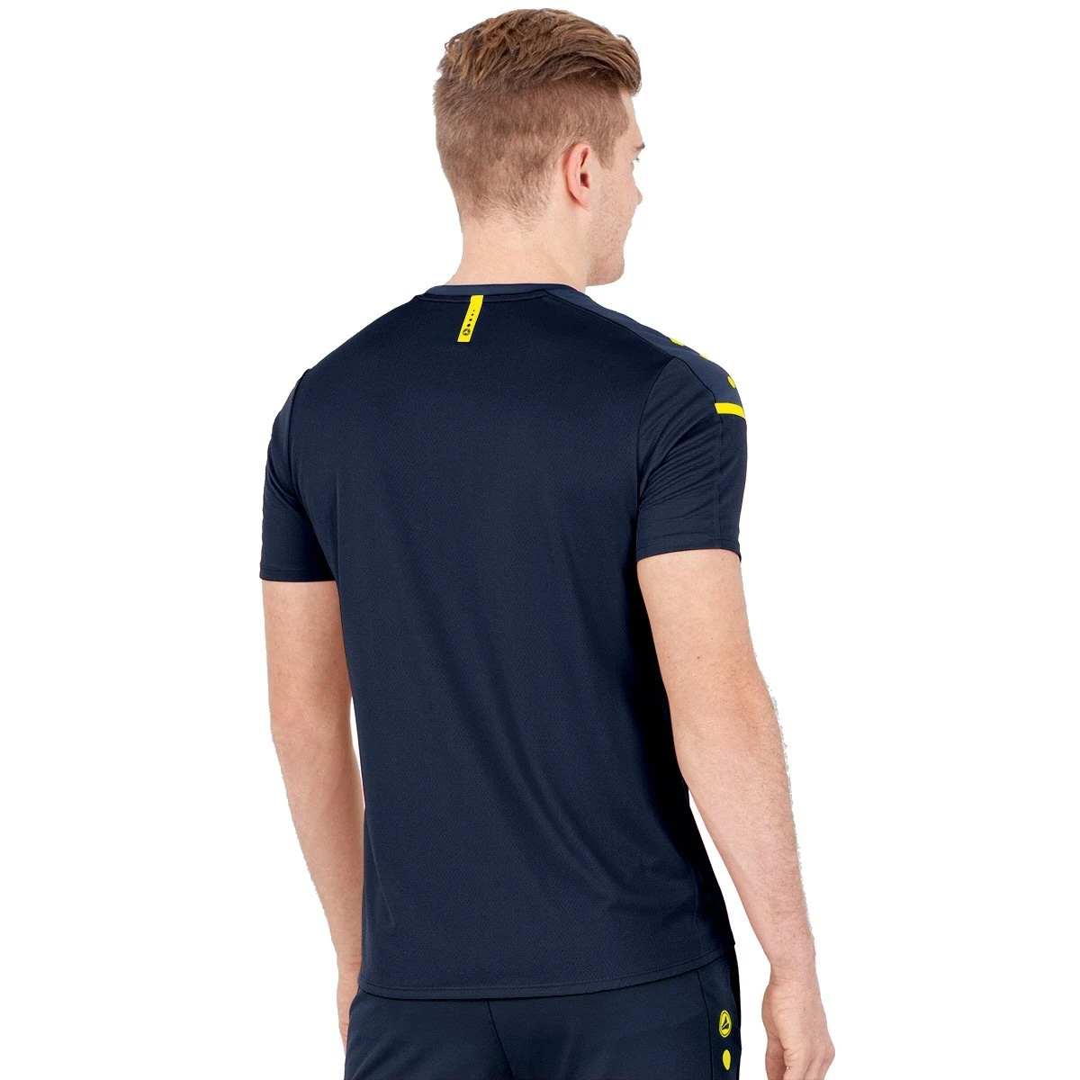 JAKO Sport-Tshirt Champ 2.0 (100% Polyester) Marine/blau/gelb Herren – Bild 2