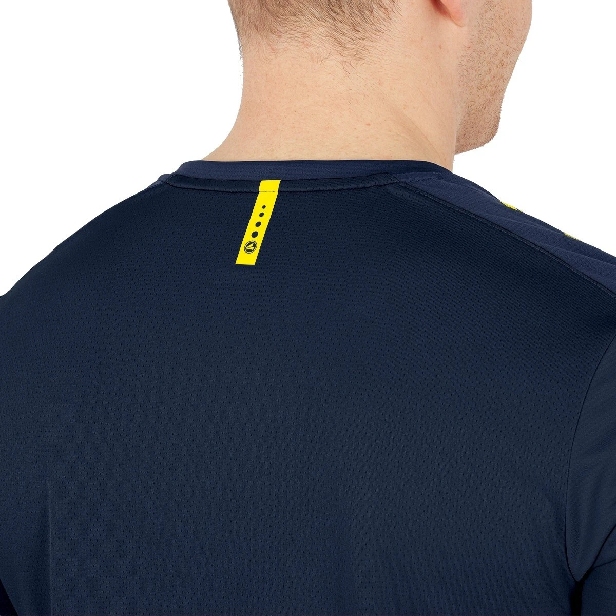 JAKO Sport-Tshirt Champ 2.0 (100% Polyester) Marine/blau/gelb Herren – Bild 4