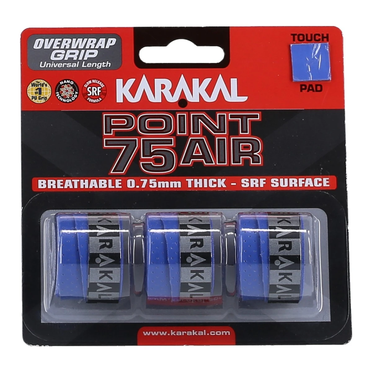 Karakal Overgrip Point Air 0.75mm Blau 3er