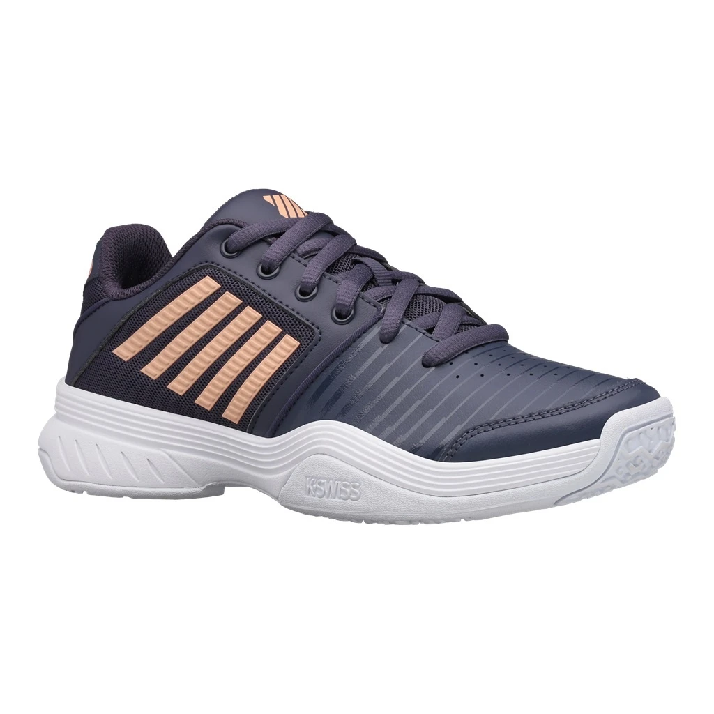KSwiss Court Express Omni Blaugrau/pfirsisch Allcourt-Tennisschuhe Kinder