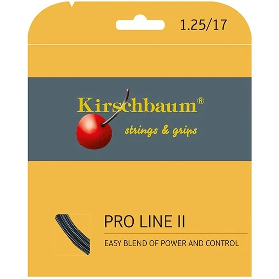 Besaitung Mit Tennissaite Kirschbaum Pro Line No II (Haltbarkeit+Kontrolle) Schwarz