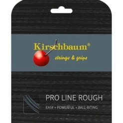 Kirschbaum Tennissaite Pro Line Rough (Haltbarkeit+Spin) Schwarz 12m Set