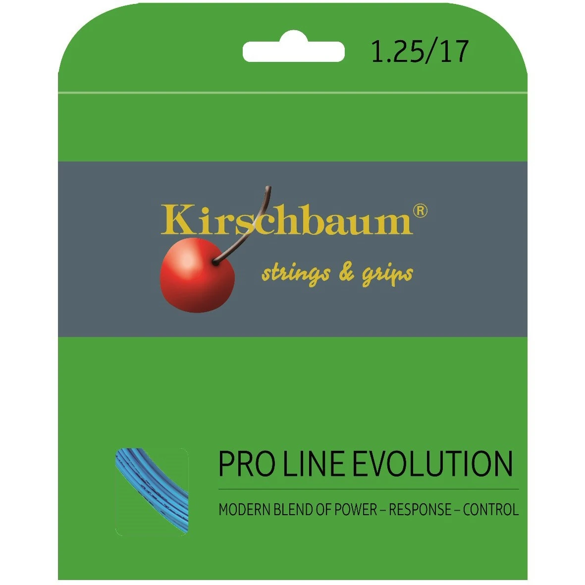 Kirschbaum Tennissaite Pro Line Evolution (Haltbarkeit+Kontrolle) Blau 12m Set