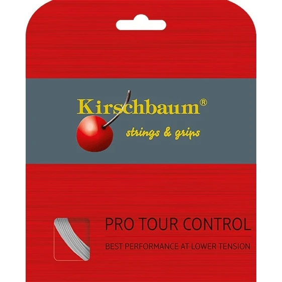 Kirschbaum Tennissaite Pro Tour Control (Haltbarkeit+Kontrolle) Silber 12m Set