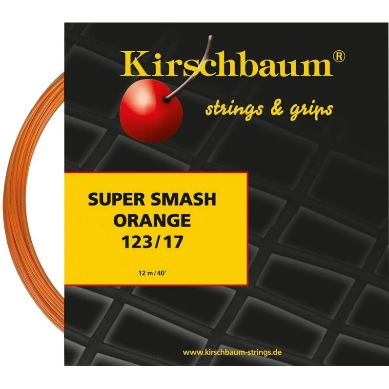 Besaitung Mit Tennissaite Kirschbaum Super Smash (Haltbarkeit+Kontrolle) Orange