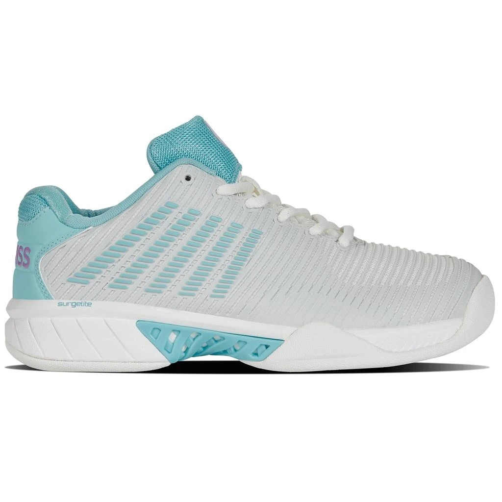 KSwiss Tennisschuhe Hypercourt Express 2 Indoor/Carpet/Teppich Weiss/blau Damen – Bild 2