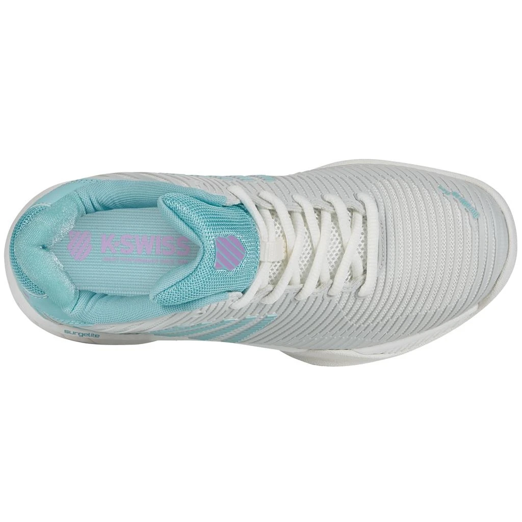 KSwiss Tennisschuhe Hypercourt Express 2 Indoor/Carpet/Teppich Weiss/blau Damen – Bild 7