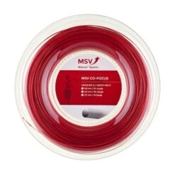 MSV Tennissaite Co Focus (Haltbarkeit+Kontrolle) Rot 200m Rolle