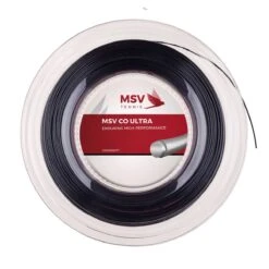 MSV Tennissaite Co Ultra (Spin+Spannungskonstanz) Schwarz 200m Rolle