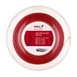 MSV Tennissaite Focus Hex Plus 38 (Haltbarkeit+Spin) Rot 200m Rolle