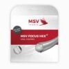 MSV Tennissaite Focus Hex (Haltbarkeit+Spin) Weiss 12m Set