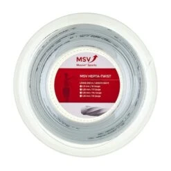 MSV Tennissaite Hepta Twist (Haltbarkeit+Spin) Weiss 200m Rolle