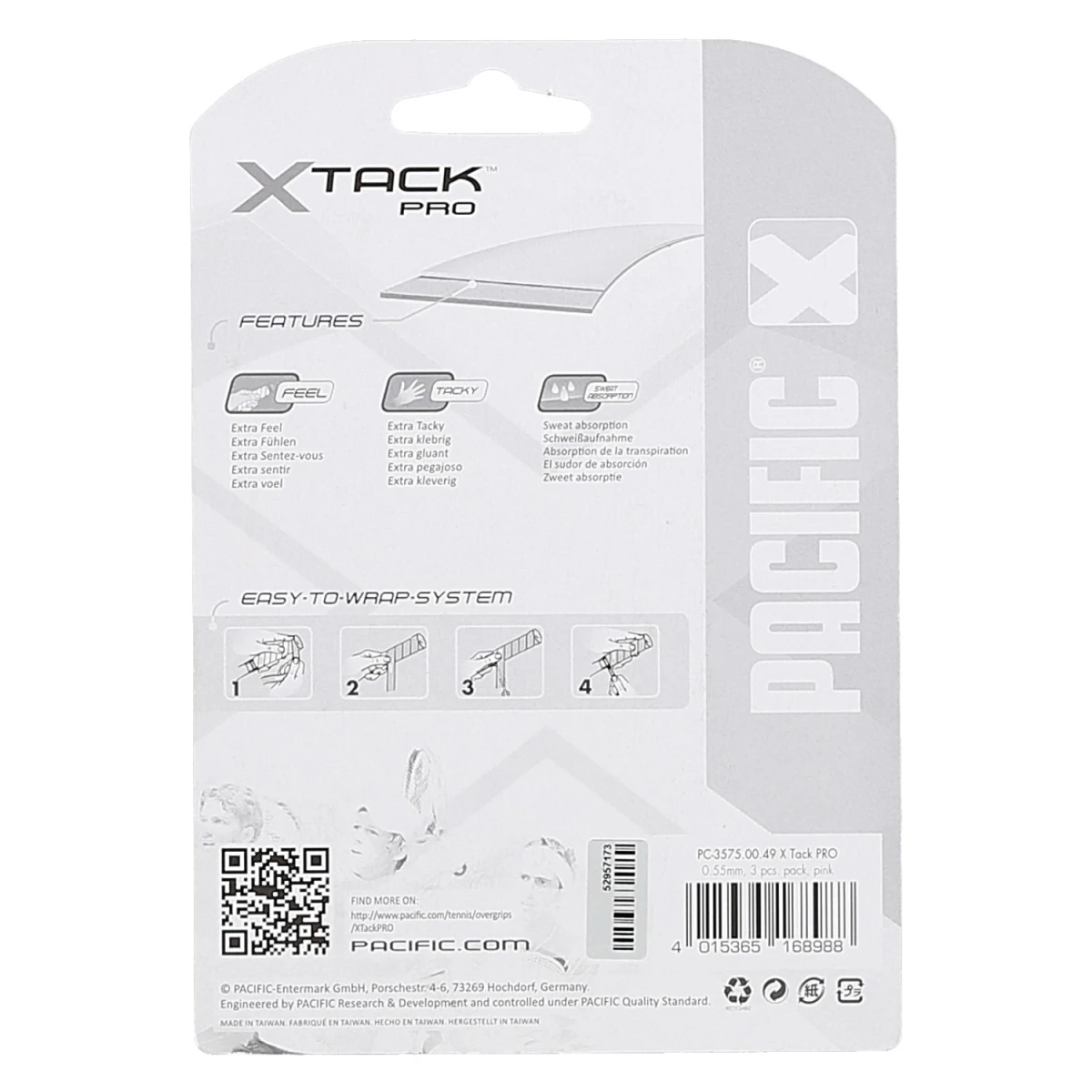 Pacific Overgrip XTack Pro 0.55mm Pink 3er – Bild 2