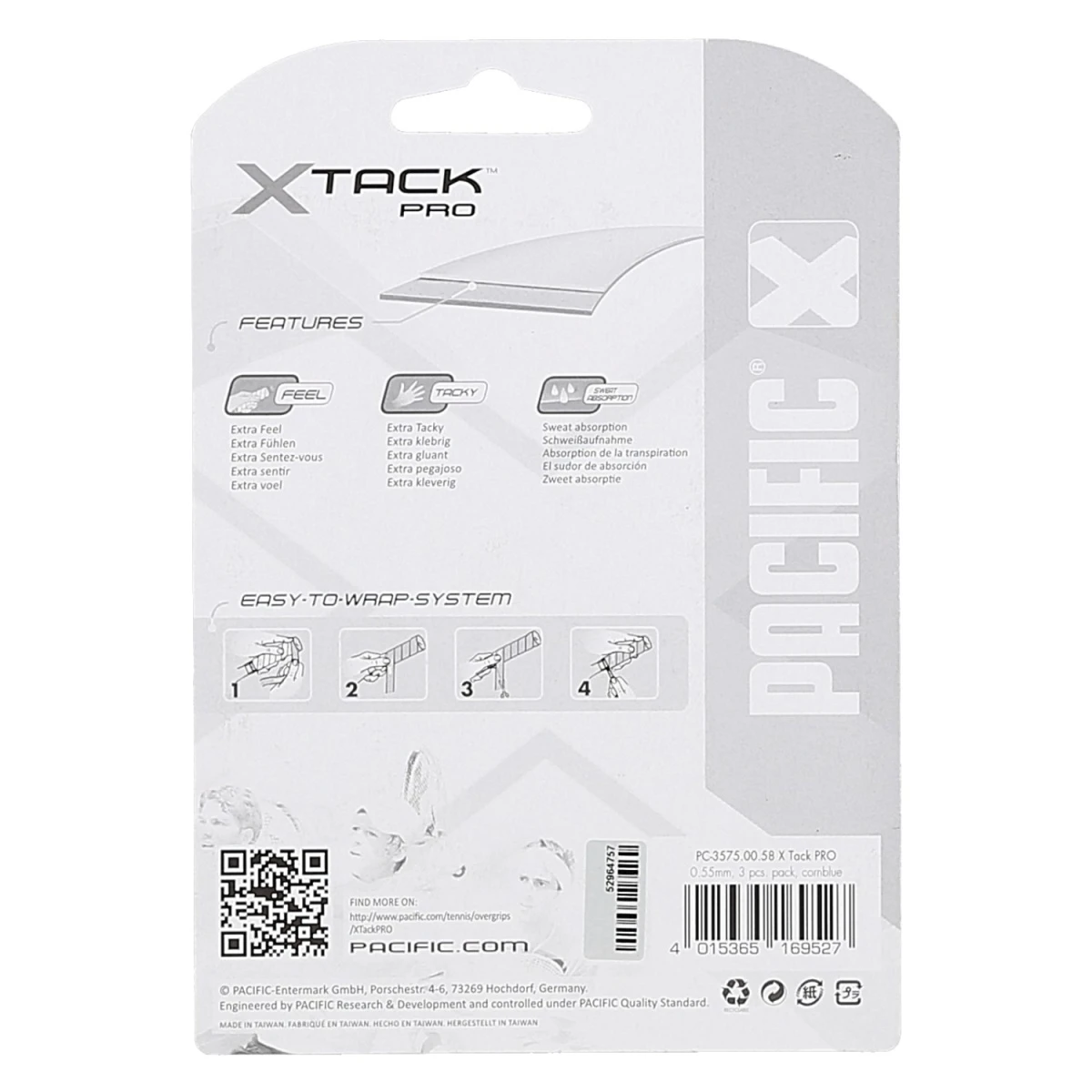 Pacific Overgrip XTack Pro 0.55mm Hellblau 3er – Bild 2