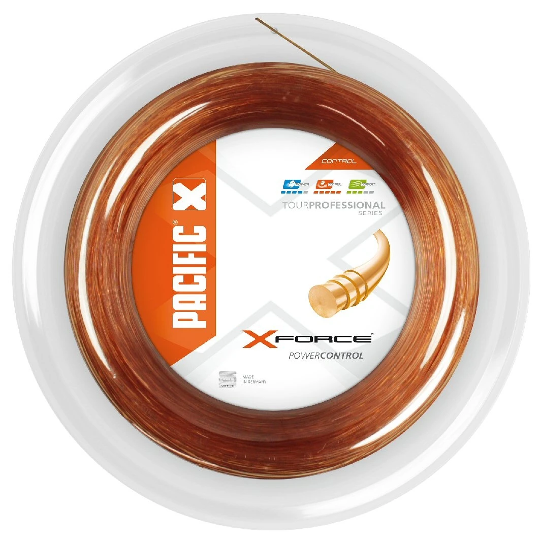 Pacific Tennissaite XForce (Haltbarkeit+Power) Orange 200m Rolle