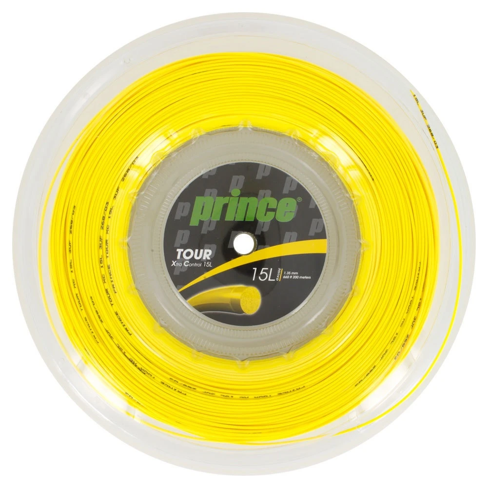Prince Tennissaite Tour XC (Haltbarkeit+Kontrolle) Gelb 200m Rolle