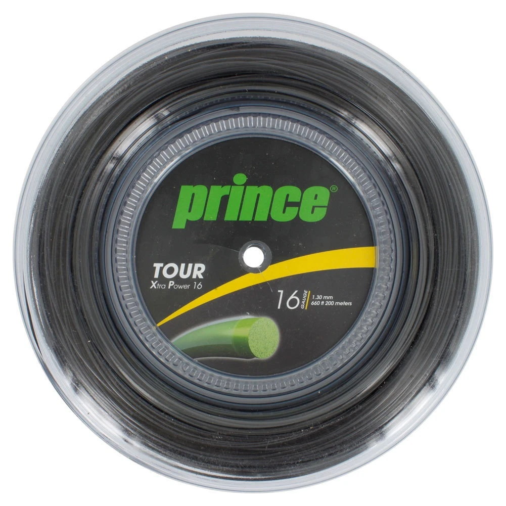 Prince Tennissaite Tour XP (Haltbarkeit+Power) Schwarz 200m Rolle