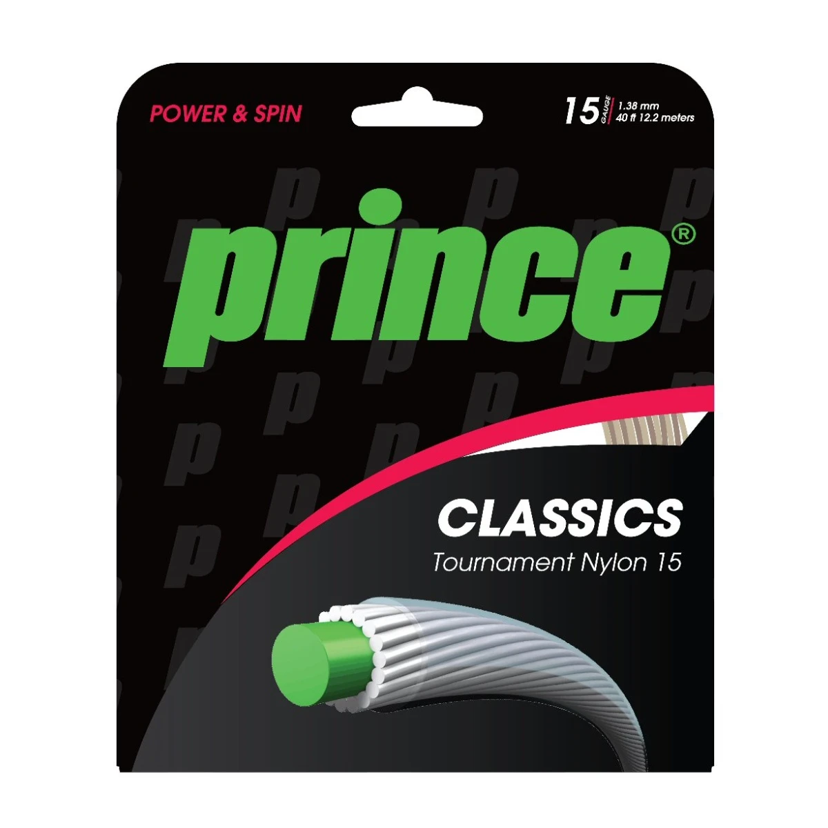 Prince Tennissaite Tournament Nylon (Allround) Natur 12m Set